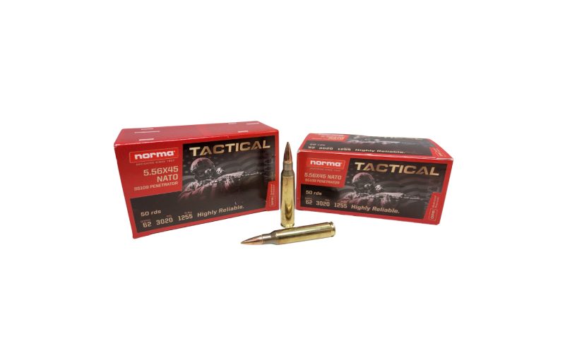 NORMA TAC 5.56 X 45 NATO 62 GRAIN 50 ROUNDS 1