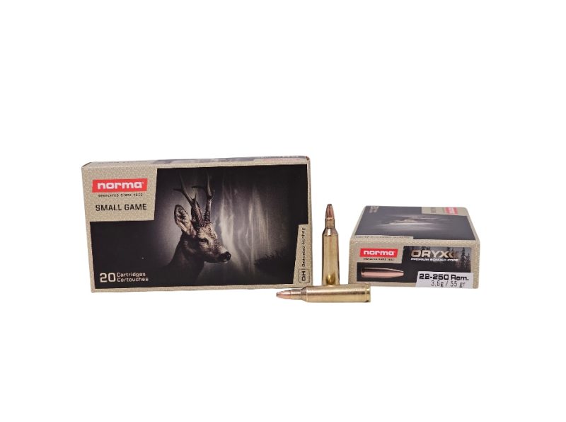 Norma ORYX .22 250 Rem 55 Grain Bonded Soft Point